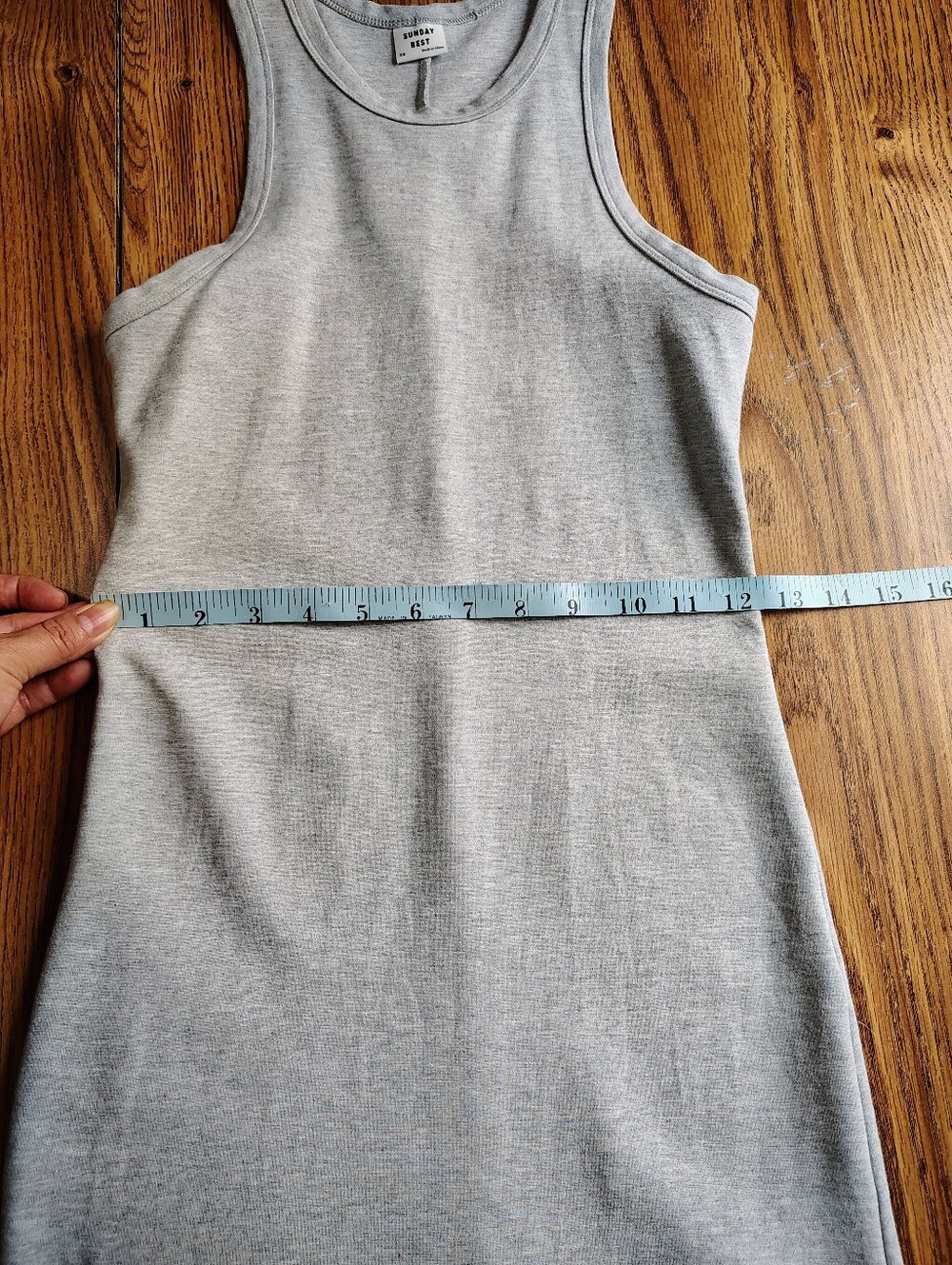 Sunday Best By Aritzia Bodycon Mini Dress Sleeveless Women's Light Grey XS. - Picture 9 of 13
